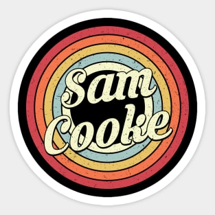 Sam Proud Name Retro Rainbow Tribute Sticker